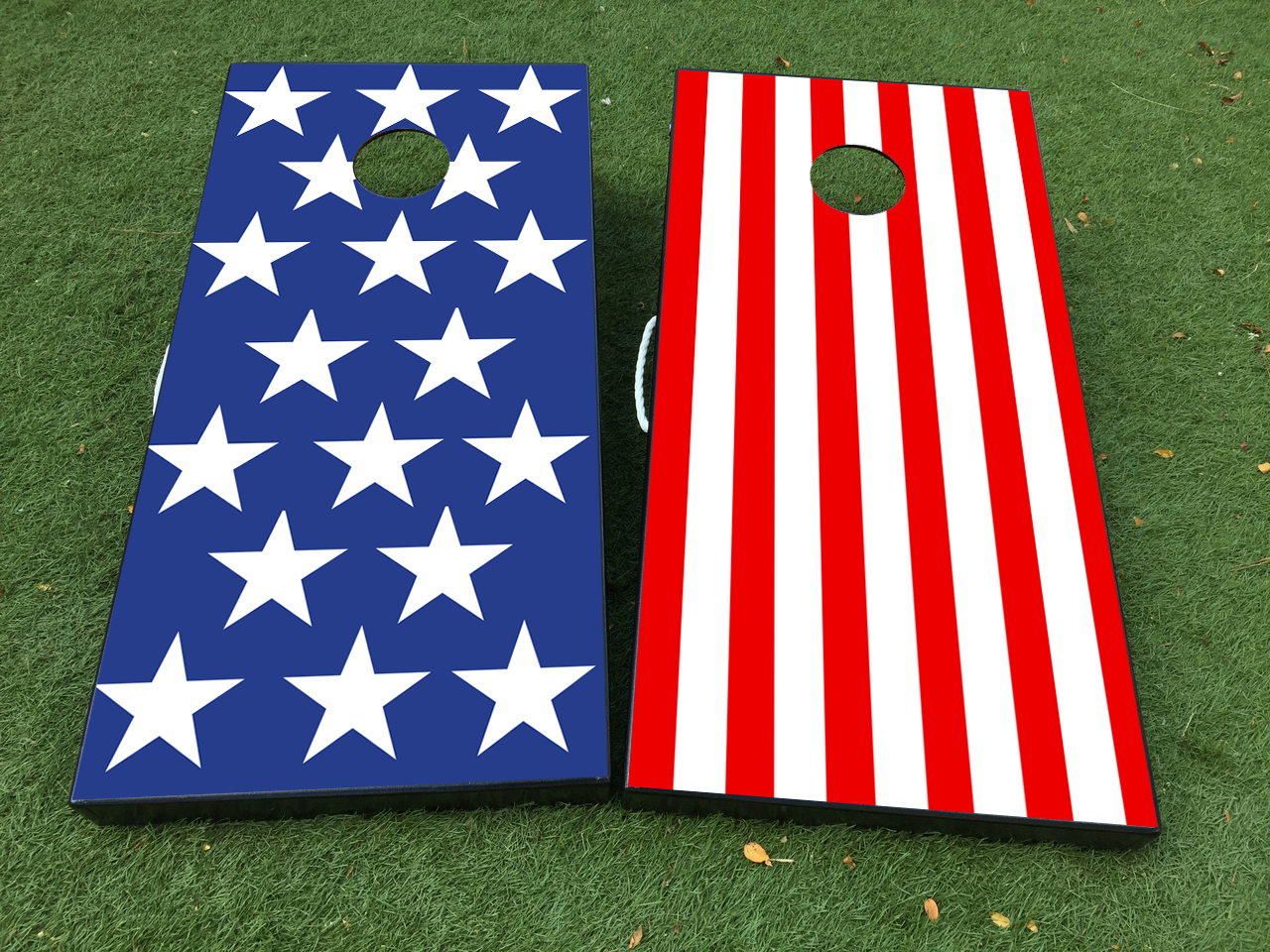 American Flag USA 2 Cornhole Board Game Decal VINYL WRAPS with LAMINATED