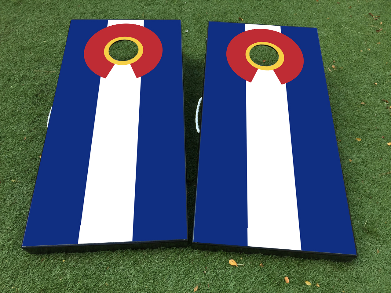 Flag of Colorado Cornhole Board Game Decal VINYL WRAPS with LAMINATED