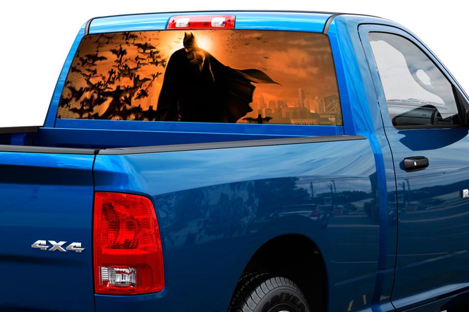Batman Dark Knight city movies Rear Window Decal Sticker Pick-up Truck SUV Car 2
